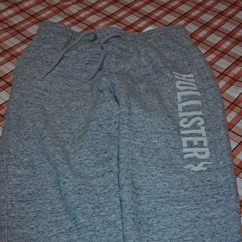 Hollister Men's Light Gray Sweatpants